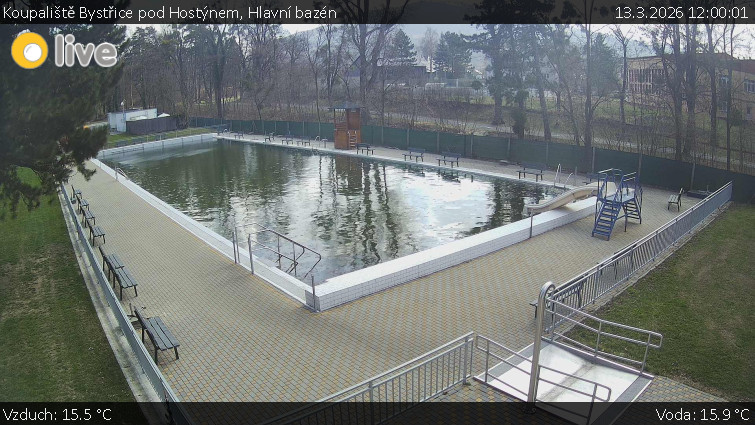 Koupaliště Bystřice pod Hostýnem - Hlavní bazén - 13.3.2026 v 12:00