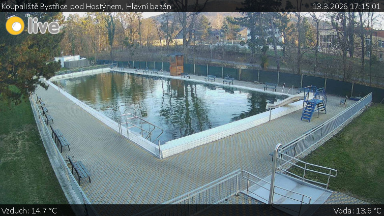 Koupaliště Bystřice pod Hostýnem - Hlavní bazén - 13.3.2026 v 17:15