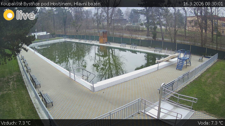 Koupaliště Bystřice pod Hostýnem - Hlavní bazén - 16.3.2026 v 08:30