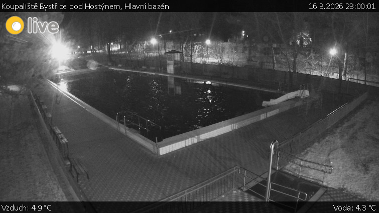 Koupaliště Bystřice pod Hostýnem - Hlavní bazén - 16.3.2026 v 23:00