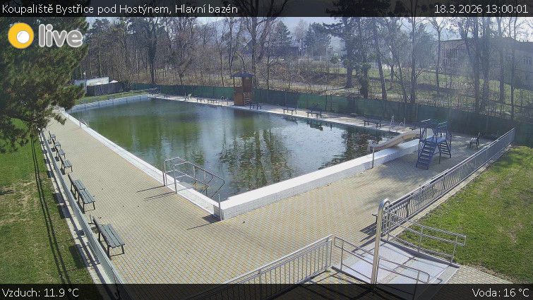 Koupaliště Bystřice pod Hostýnem - Hlavní bazén - 18.3.2026 v 13:00