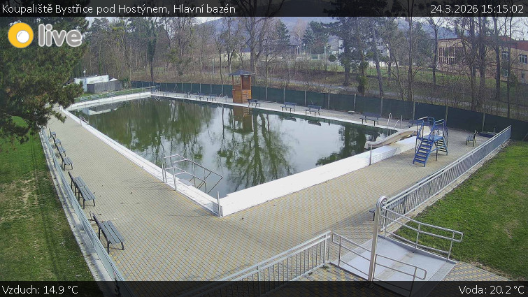 Koupaliště Bystřice pod Hostýnem - Hlavní bazén - 24.3.2026 v 15:15