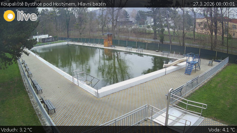 Koupaliště Bystřice pod Hostýnem - Hlavní bazén - 27.3.2026 v 08:00