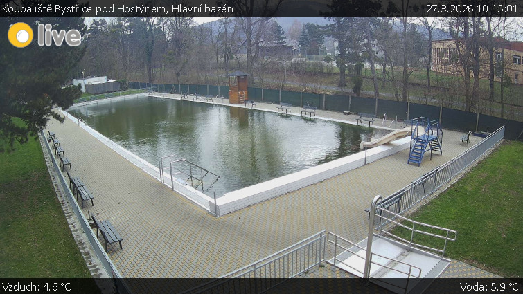 Koupaliště Bystřice pod Hostýnem - Hlavní bazén - 27.3.2026 v 10:15