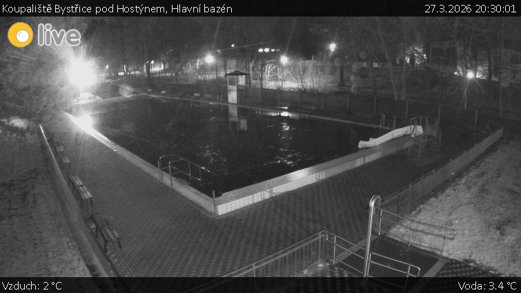 Koupaliště Bystřice pod Hostýnem - Hlavní bazén - 27.3.2026 v 20:30