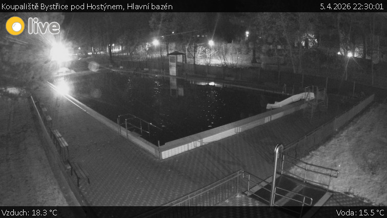 Koupaliště Bystřice pod Hostýnem - Hlavní bazén - 5.4.2026 v 22:30