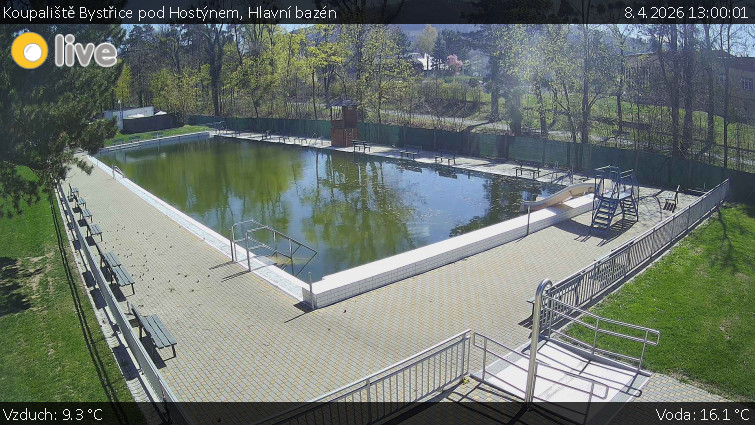 Koupaliště Bystřice pod Hostýnem - Hlavní bazén - 8.4.2026 v 13:00