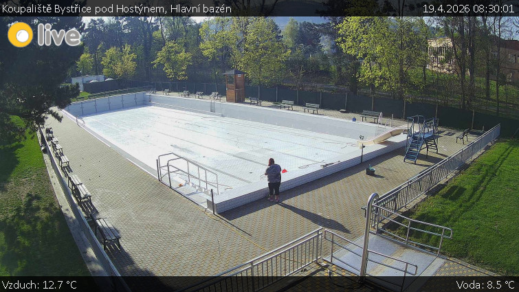 Koupaliště Bystřice pod Hostýnem - Hlavní bazén - 19.4.2026 v 08:30