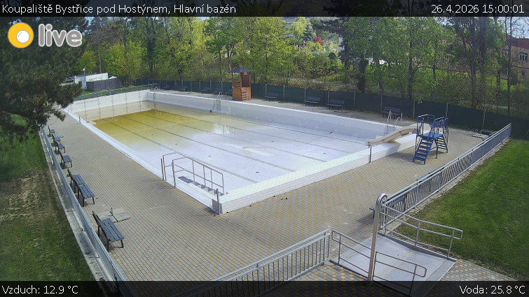 Koupaliště Bystřice pod Hostýnem - Hlavní bazén - 26.4.2026 v 15:00