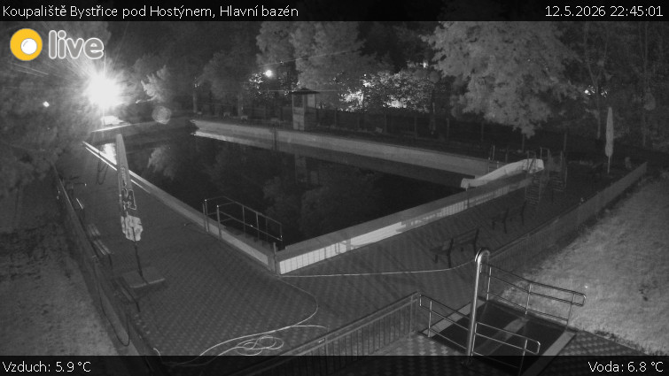 Koupaliště Bystřice pod Hostýnem - Hlavní bazén - 12.5.2026 v 22:45