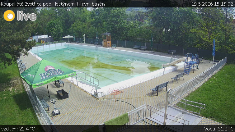 Koupaliště Bystřice pod Hostýnem - Hlavní bazén - 19.5.2026 v 15:15