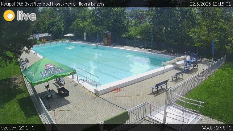 Koupaliště Bystřice pod Hostýnem - Hlavní bazén - 22.5.2026 v 12:15