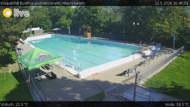 Koupaliště Bystřice pod Hostýnem - Hlavní bazén - 22.5.2026 v 16:45
