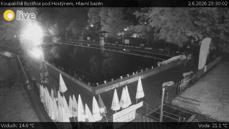 Koupaliště Bystřice pod Hostýnem - Hlavní bazén - 2.6.2026 v 23:30