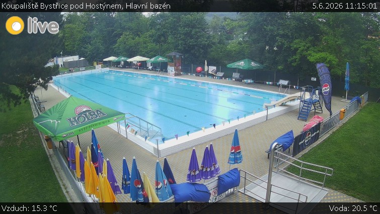 Koupaliště Bystřice pod Hostýnem - Hlavní bazén - 5.6.2026 v 11:15