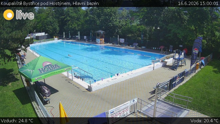 Koupaliště Bystřice pod Hostýnem - Hlavní bazén - 16.6.2026 v 15:00