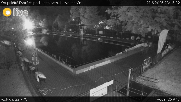 Koupaliště Bystřice pod Hostýnem - Hlavní bazén - 21.6.2026 v 23:15