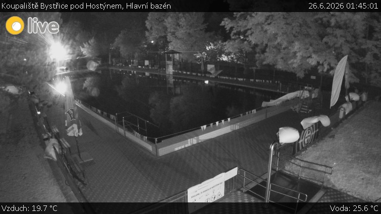 Koupaliště Bystřice pod Hostýnem - Hlavní bazén - 26.6.2026 v 01:45