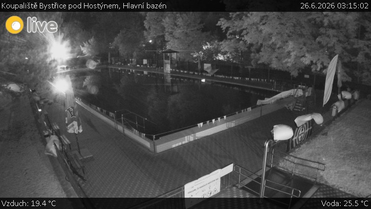 Koupaliště Bystřice pod Hostýnem - Hlavní bazén - 26.6.2026 v 03:15