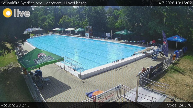 Koupaliště Bystřice pod Hostýnem - Hlavní bazén - 4.7.2026 v 10:15