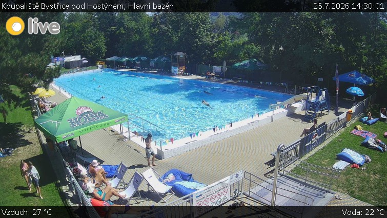 Koupaliště Bystřice pod Hostýnem - Hlavní bazén - 25.7.2026 v 14:30