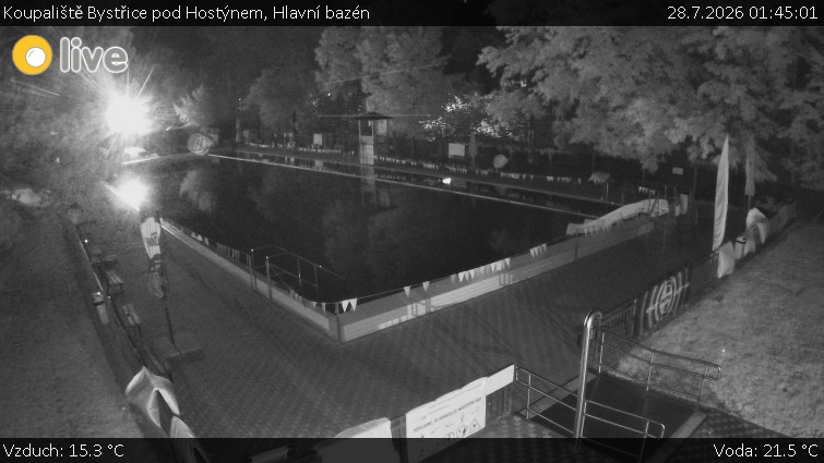 Koupaliště Bystřice pod Hostýnem - Hlavní bazén - 28.7.2026 v 01:45