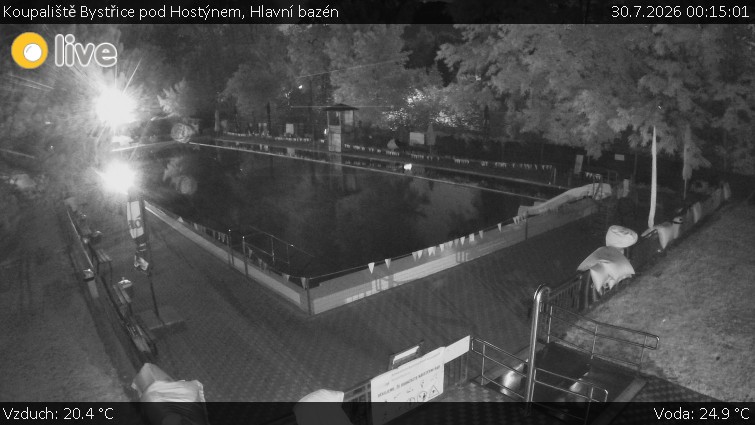 Koupaliště Bystřice pod Hostýnem - Hlavní bazén - 30.7.2026 v 00:15