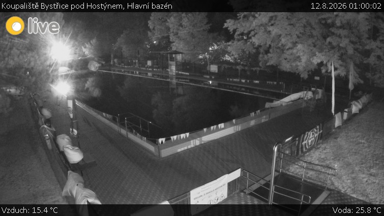 Koupaliště Bystřice pod Hostýnem - Hlavní bazén - 12.8.2026 v 01:00