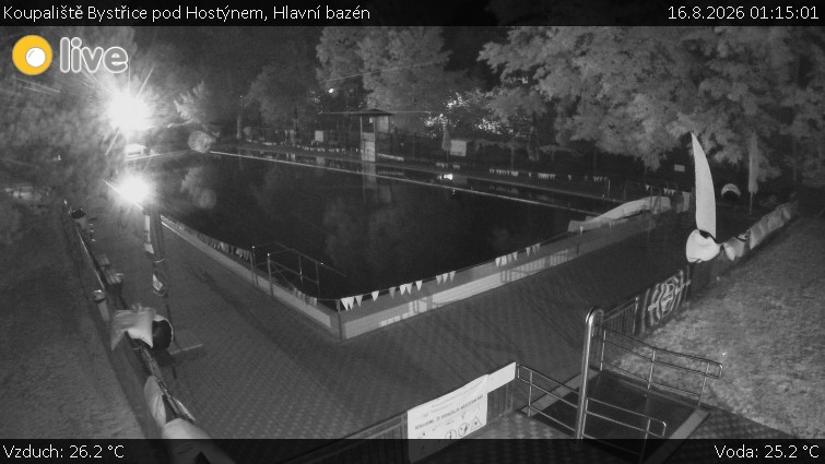 Koupaliště Bystřice pod Hostýnem - Hlavní bazén - 16.8.2026 v 01:15