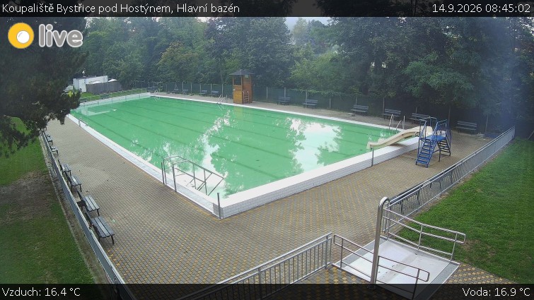 Koupaliště Bystřice pod Hostýnem - Hlavní bazén - 14.9.2026 v 08:45