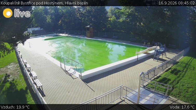 Koupaliště Bystřice pod Hostýnem - Hlavní bazén - 16.9.2026 v 08:45