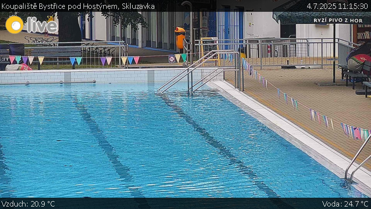Koupaliště Bystřice pod Hostýnem - Skluzavka - 4.7.2025 v 11:15 Koupaliště Bystřice pod Hostýnem - Skluzavka - 4.7.2025 v 11:15