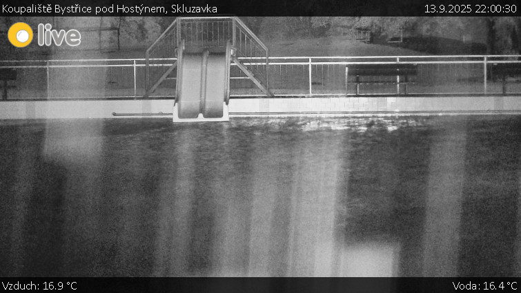 Koupaliště Bystřice pod Hostýnem - Skluzavka - 13.9.2025 v 22:00 Koupaliště Bystřice pod Hostýnem - Skluzavka - 13.9.2025 v 22:00