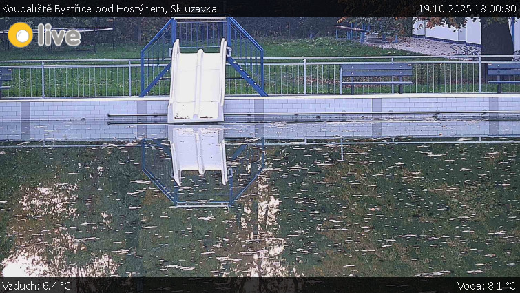 Koupaliště Bystřice pod Hostýnem - Skluzavka - 19.10.2025 v 18:00 Koupaliště Bystřice pod Hostýnem - Skluzavka - 19.10.2025 v 18:00