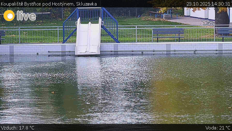 Koupaliště Bystřice pod Hostýnem - Skluzavka - 23.10.2025 v 14:30 Koupaliště Bystřice pod Hostýnem - Skluzavka - 23.10.2025 v 14:30