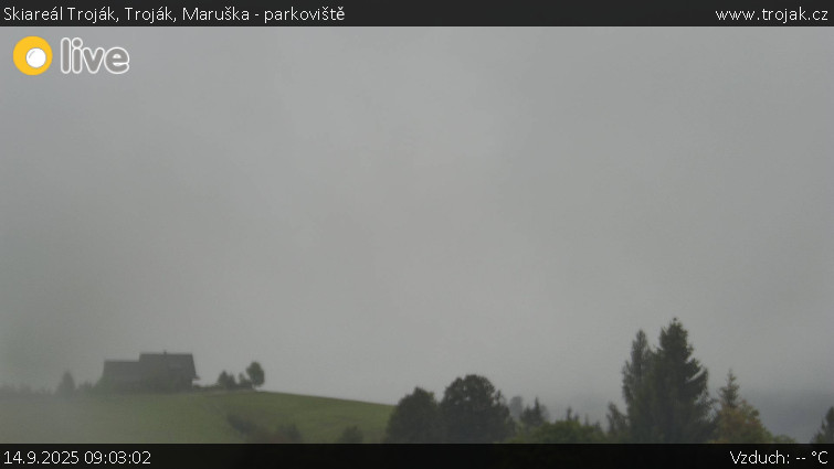 Skiareál Troják - Troják, Maruška - parkoviště - 14.9.2025 v 09:03
