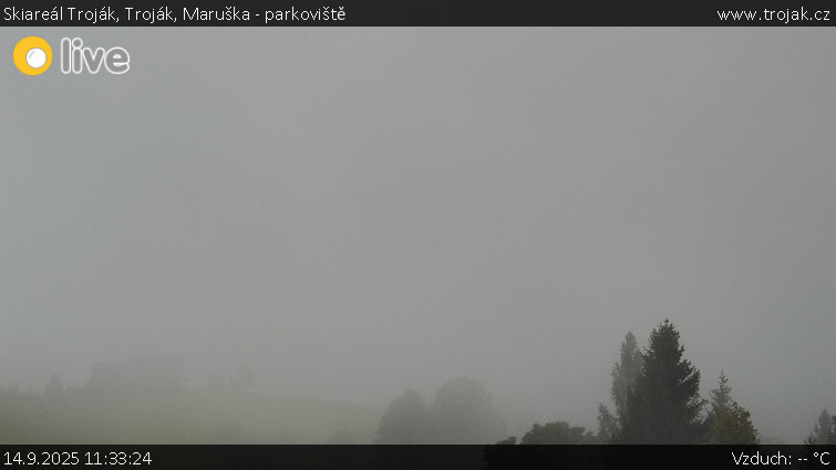 Skiareál Troják - Troják, Maruška - parkoviště - 14.9.2025 v 11:33