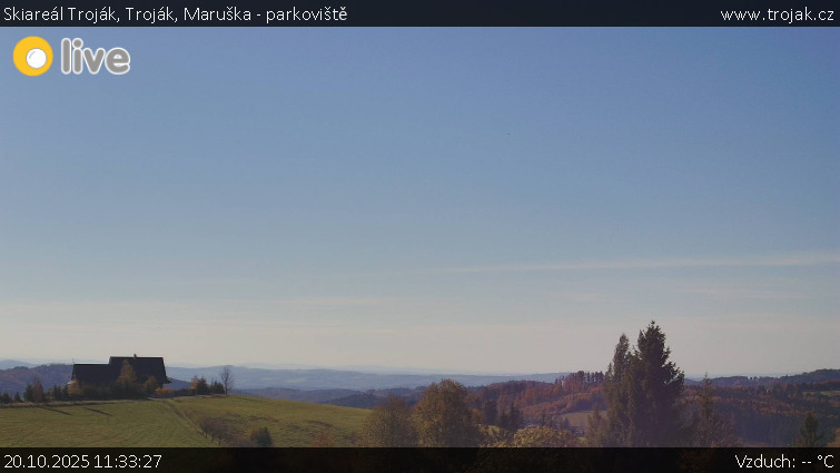 Skiareál Troják - Troják, Maruška - parkoviště - 20.10.2025 v 11:33 Skiareál Troják - Troják, Maruška - parkoviště - 20.10.2025 v 11:33
