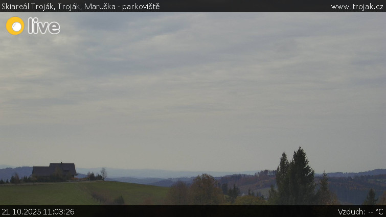 Skiareál Troják - Troják, Maruška - parkoviště - 21.10.2025 v 11:03 Skiareál Troják - Troják, Maruška - parkoviště - 21.10.2025 v 11:03
