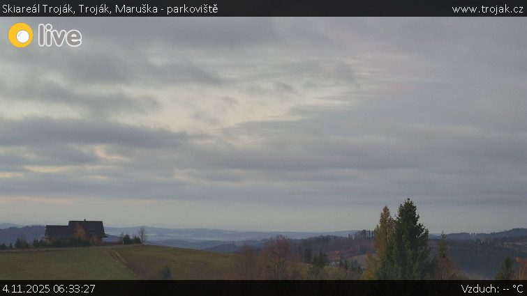 Skiareál Troják - Troják, Maruška - parkoviště - 4.11.2025 v 06:33
