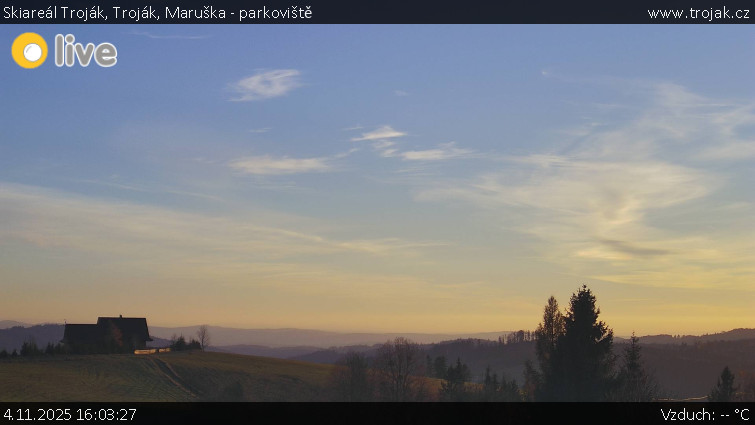 Skiareál Troják - Troják, Maruška - parkoviště - 4.11.2025 v 16:03