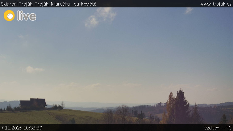 Skiareál Troják - Troják, Maruška - parkoviště - 7.11.2025 v 10:33