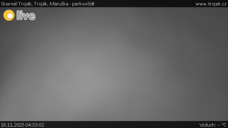 Skiareál Troják - Troják, Maruška - parkoviště - 16.11.2025 v 04:33