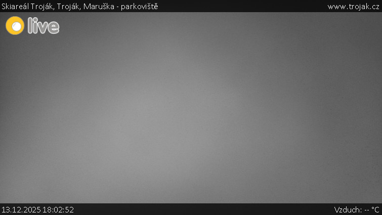 Skiareál Troják - Troják, Maruška - parkoviště - 13.12.2025 v 18:02