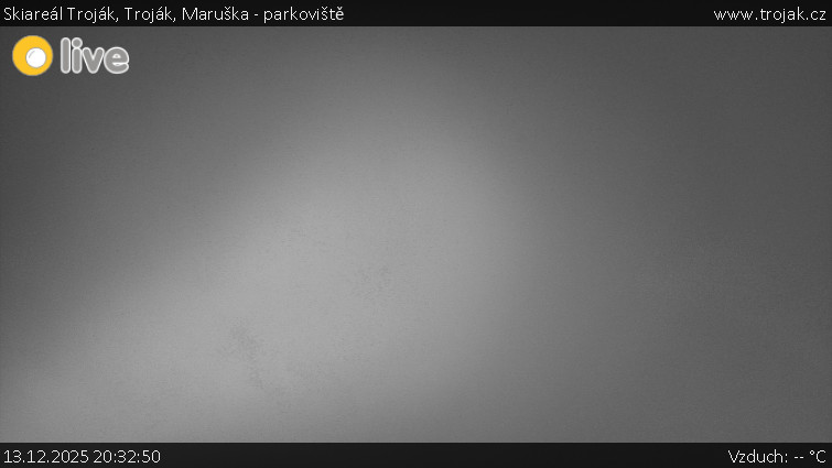 Skiareál Troják - Troják, Maruška - parkoviště - 13.12.2025 v 20:32