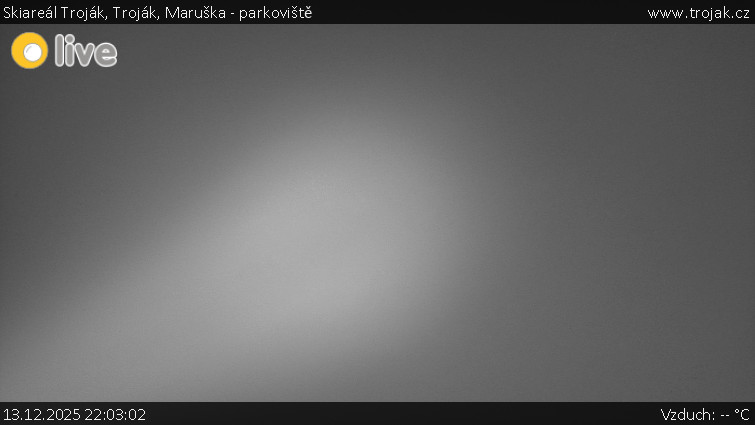 Skiareál Troják - Troják, Maruška - parkoviště - 13.12.2025 v 22:03
