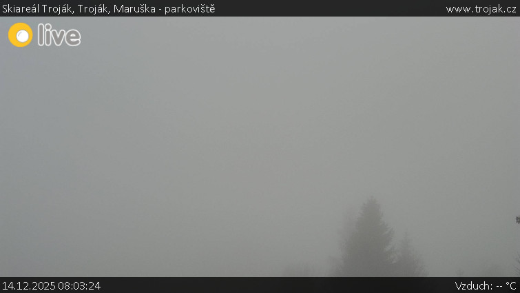 Skiareál Troják - Troják, Maruška - parkoviště - 14.12.2025 v 08:03