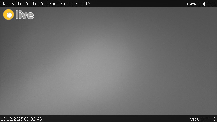 Skiareál Troják - Troják, Maruška - parkoviště - 15.12.2025 v 03:02