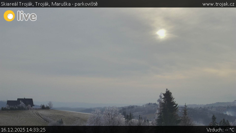 Skiareál Troják - Troják, Maruška - parkoviště - 16.12.2025 v 14:33