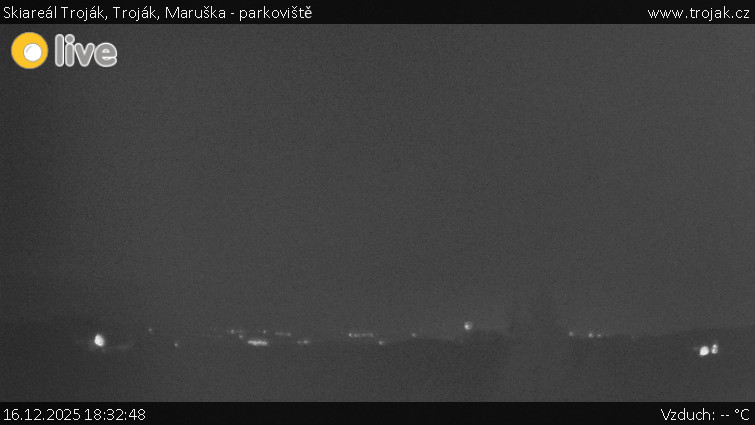 Skiareál Troják - Troják, Maruška - parkoviště - 16.12.2025 v 18:32